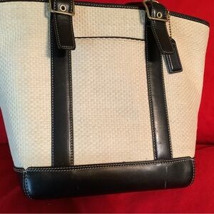 Coach Red Leather Interior Tote